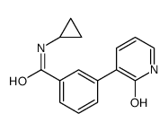 N-cyclopropyl-3-(2-oxo-1H-pyridin-3-yl)benzamide Structure