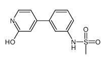 N-[3-(2-oxo-1H-pyridin-4-yl)phenyl]methanesulfonamide结构式