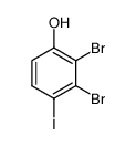 2,3-dibromo-4-iodophenol结构式