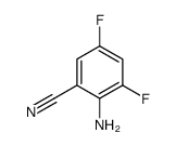 Benzonitrile,2-amino-3,5-difluoro- Structure