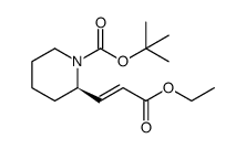 (R,E)-tert-butyl 2-(3-ethoxy-3-oxoprop-1-enyl)piperidine-1-carboxylate结构式