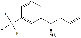 (1S)-1-[3-(TRIFLUOROMETHYL)PHENYL]BUT-3-EN-1-AMINE结构式