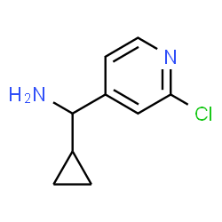 (2-Chloropyridin-4-yl)(cyclopropyl)methanamine Structure