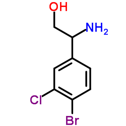 2-Amino-2-(4-bromo-3-chlorophenyl)ethanol结构式