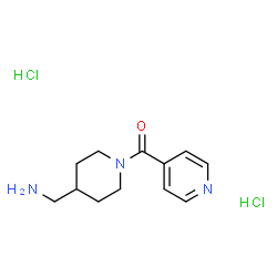 [4-(Aminomethyl)piperidin-1-yl](pyridin-4-yl)methanone dihydrochloride结构式