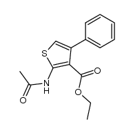 ethyl 2-acetamido-4-phenylthiophene-3-carboxylate结构式