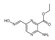Pyrazinecarboxylic acid, 3-amino-6-[(hydroxyimino)methyl]-, ethyl ester (9CI)结构式