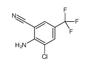 2-Amino-3-chloro-5-(trifluoromethyl)benzonitrile结构式