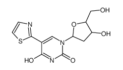 1-[4-hydroxy-5-(hydroxymethyl)oxolan-2-yl]-5-(1,3-thiazol-2-yl)pyrimidine-2,4-dione结构式