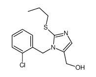 [3-[(2-chlorophenyl)methyl]-2-propylsulfanylimidazol-4-yl]methanol Structure