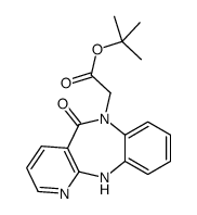 tert-butyl 2-(5-oxo-11H-pyrido[3,2-c][1,5]benzodiazepin-6-yl)acetate Structure