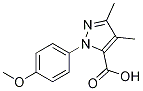 1-(4-Methoxyphenyl)-3,4-diMethyl-1H-pyrazol-5-carboxylic acid Structure