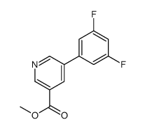methyl 5-(3,5-difluorophenyl)pyridine-3-carboxylate Structure