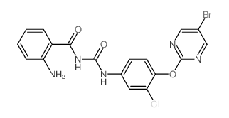 2-amino-N-[[4-(5-bromopyrimidin-2-yl)oxy-3-chlorophenyl]carbamoyl]benzamide图片