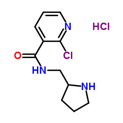 2-Chloro-N-pyrrolidin-2-ylmethyl-nicotinamide hydrochloride结构式