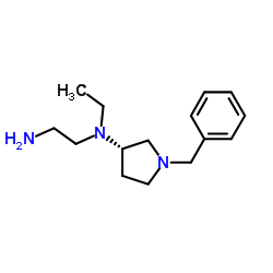N-[(3S)-1-Benzyl-3-pyrrolidinyl]-N-ethyl-1,2-ethanediamine结构式