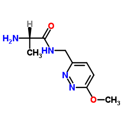 N-[(6-Methoxy-3-pyridazinyl)methyl]-L-alaninamide结构式