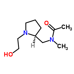 N-{[(2S)-1-(2-Hydroxyethyl)-2-pyrrolidinyl]methyl}-N-methylacetamide结构式