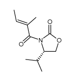 (S)-4-isopropyl-3-tigloyl-2-oxazolidinone Structure