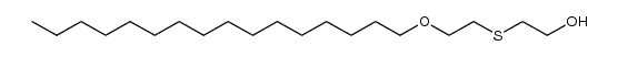 2-(2-Hexadecyloxyethylthio)ethanol Structure