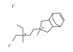 4,7-Ethanoisoindolinium,3a,4,7,7a-tetrahydro-2-(2-(diethylmethylammonio)ethyl)-2-methyl-,diiodide Structure