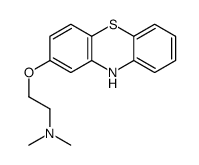N,N-dimethyl-2-(10H-phenothiazin-2-yloxy)ethanamine结构式