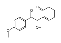 2-[1-hydroxy-2-(4-methoxyphenyl)-2-oxoethyl]cyclohex-2-en-1-one结构式