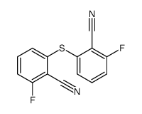 2-(2-cyano-3-fluorophenyl)sulfanyl-6-fluorobenzonitrile结构式