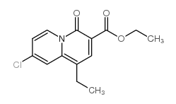 ETHYL 8-CHLORO-1-ETHYL-4-OXO-4H-QUINOLIZINE-3-CARBOXYLATE Structure