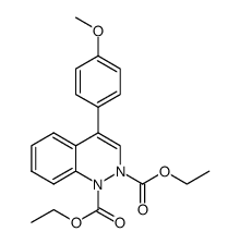 diethyl 4-(4-methoxyphenyl)dihydrocinnoline-1,2-dicarboxylate结构式