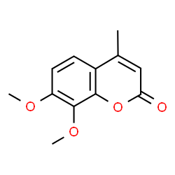7,8-Dimethoxy-4-methyl-chromen-2-one Structure
