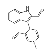 4-(2-formyl-3-indolyl)-1-methyl-1,4-dihydropyridine-3-carbaldehyde Structure