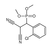 2-[(2-chlorophenyl)-dimethoxyphosphorylmethyl]propanedinitrile结构式