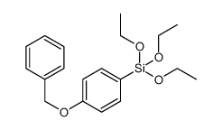 [(4-benzyloxy)phenyl]triethoxysilane结构式