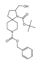 8-benzyl 1-tert-butyl 2-(hydroxymethyl)-1,8-diazaspiro[4.5]decane-1,8-dicarboxylate Structure