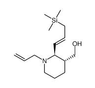((2S,3R)-1-allyl-2-((E)-3-(trimethylsilyl)prop-1-en-1-yl)piperidin-3-yl)methanol结构式