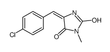(5Z)-5-[(4-chlorophenyl)methylidene]-3-methylimidazolidine-2,4-dione Structure