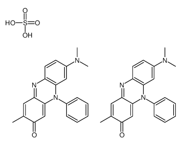 bis(N-(7-hydroxy-8-methyl-5-phenylphenazin-3-ylidene)dimethylammonium) sulfate结构式