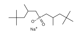 sodium bis(2,4,4-trimethylpentyl) phosphinate Structure