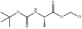 N-(tert-Butoxycarbonyl)-L-alanine chloromethyl ester Structure