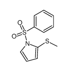 1-phenylsulfonyl-2-methylthiopyrrole结构式