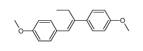 α-ethyl-4,4'-dimethoxystilbene结构式