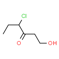 3-Hexanone,4-chloro-1-hydroxy-结构式
