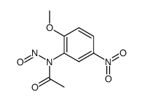 2-Methoxy-5-nitro-N-nitroso-acetanilid Structure