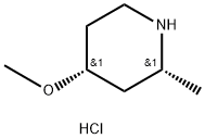 cis-4-Methoxy-2-methyl-piperidine hydrochloride结构式