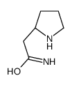 (2S)-2-吡咯烷乙酰胺结构式