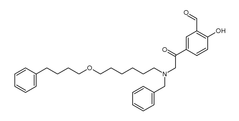 2-hydroxy-5-[[[6,6-(4-phenylbutoxy)hexylbenzyl]amino]acetyl]benzaldehyde picture