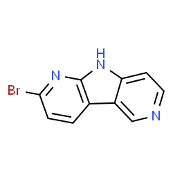 2-溴-9H-吡咯并[2,3-B:4,5-C']二吡啶结构式