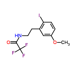 2,2,2-Trifluoro-N-[2-(2-iodo-5-methoxyphenyl)ethyl]acetamide结构式