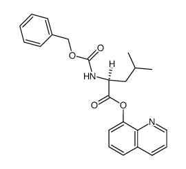 N-Benzyloxycarbonyl-L-Leucin-(8-hydroxy-chinolinester)结构式
